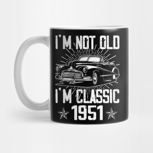 Vintage Classic Car I'm Not Old I'm Classic 1951 Mug